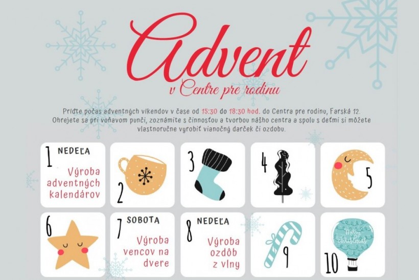 Advent v Centre pre rodinu 2019