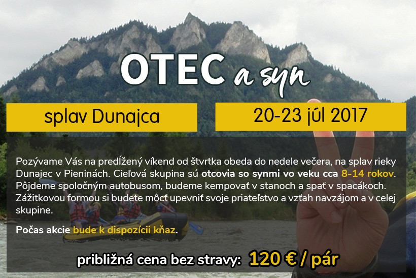 Otec a syn - splav Dunajca